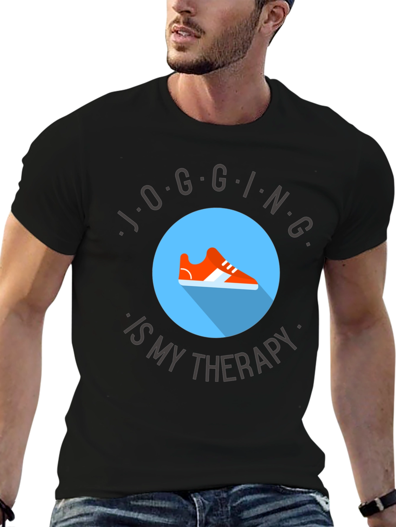 Jogging Therapy Tee - Comfort & Style