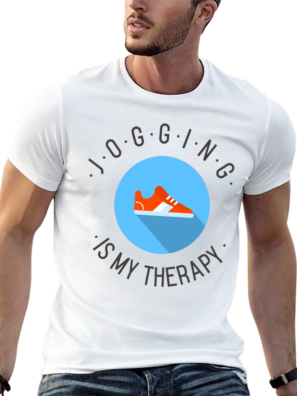 Jogging Therapy Tee - Comfort & Style