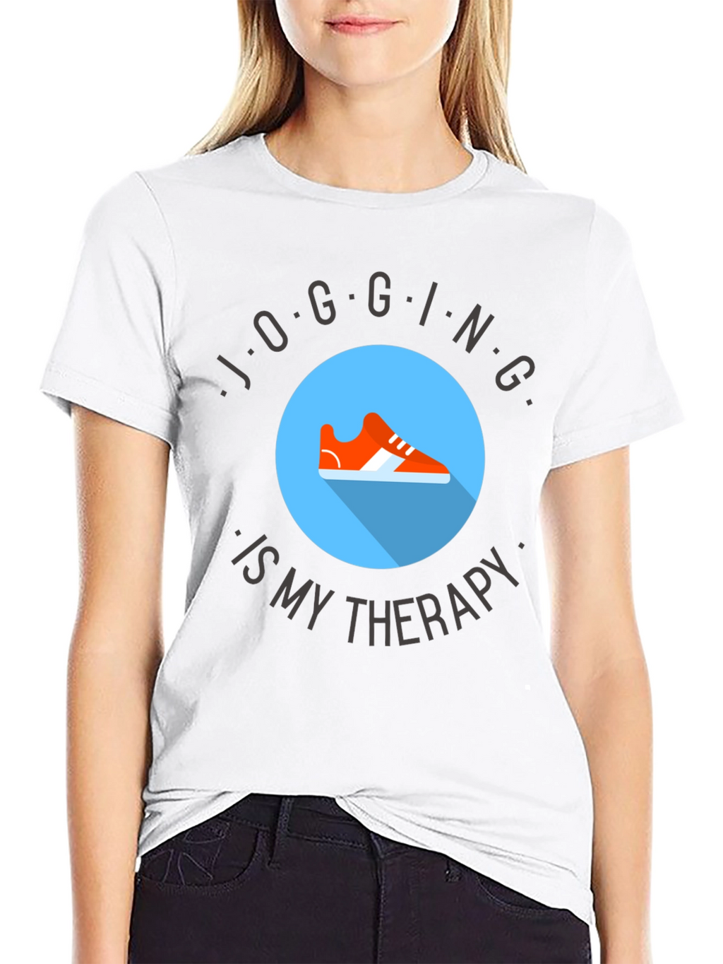 Jogging Therapy Tee - Comfort & Style