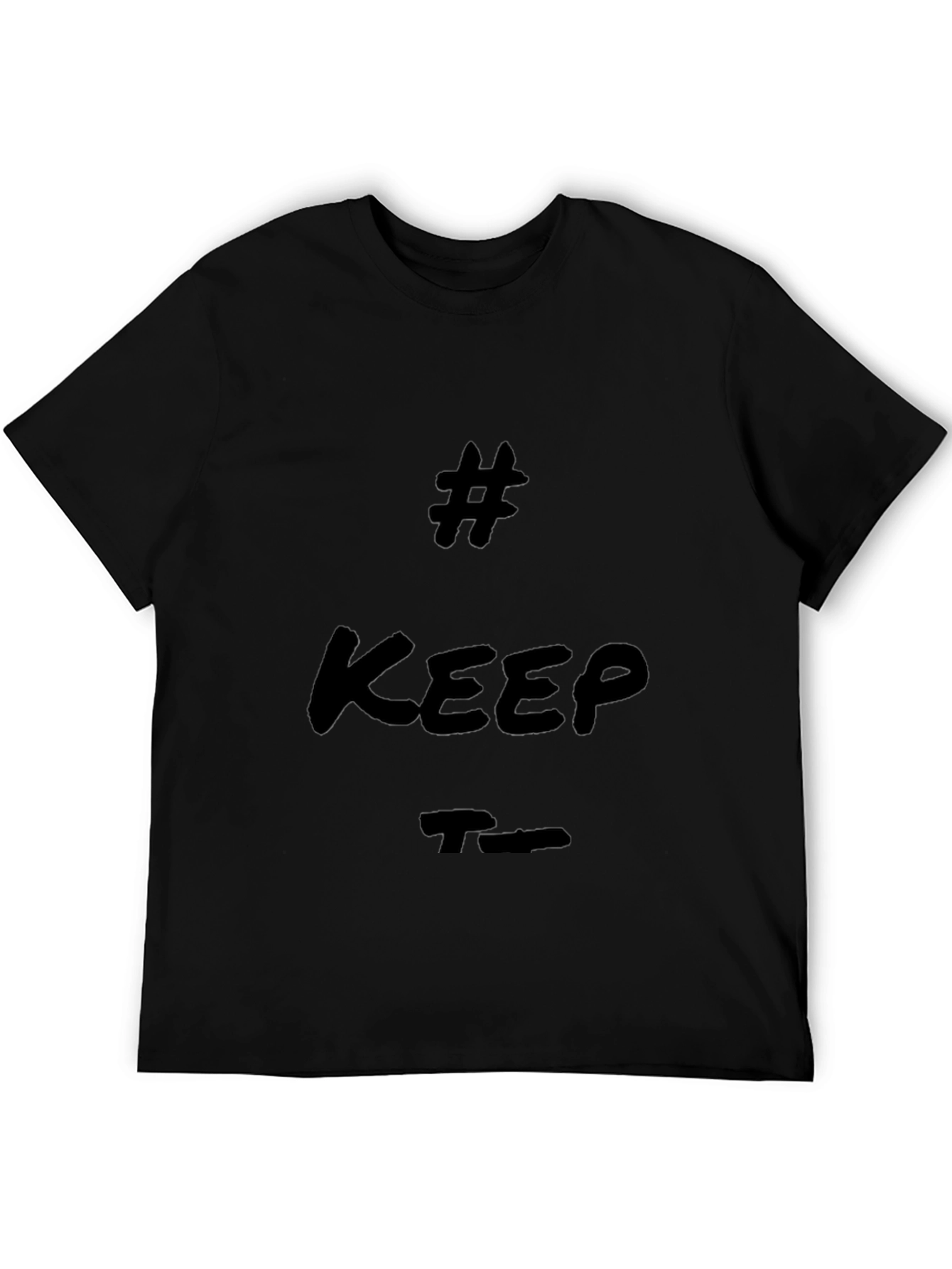Trendy Black T-Shirt - Keep True