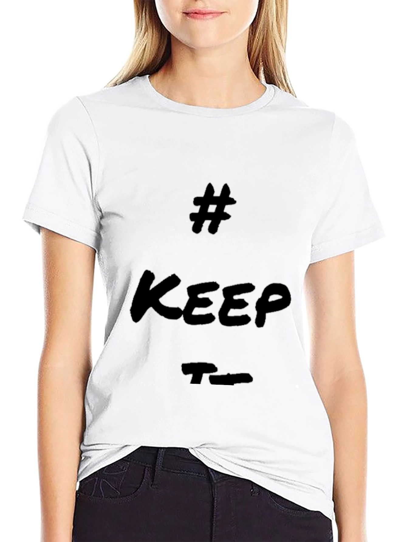 Trendy Black T-Shirt - Keep True