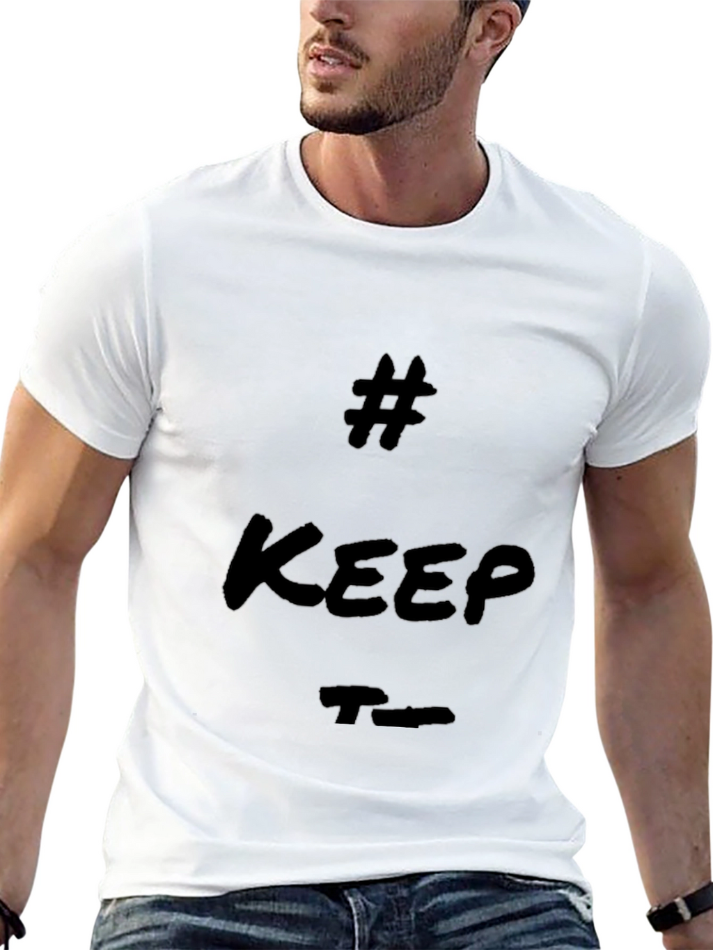 Trendy Black T-Shirt - Keep True