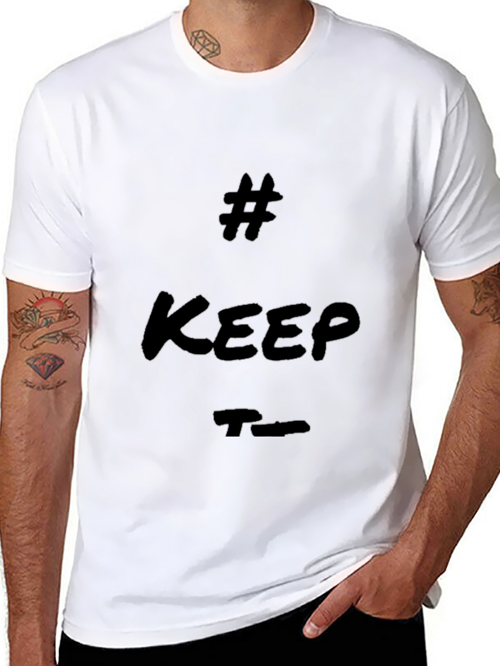 Trendy Black T-Shirt - Keep True