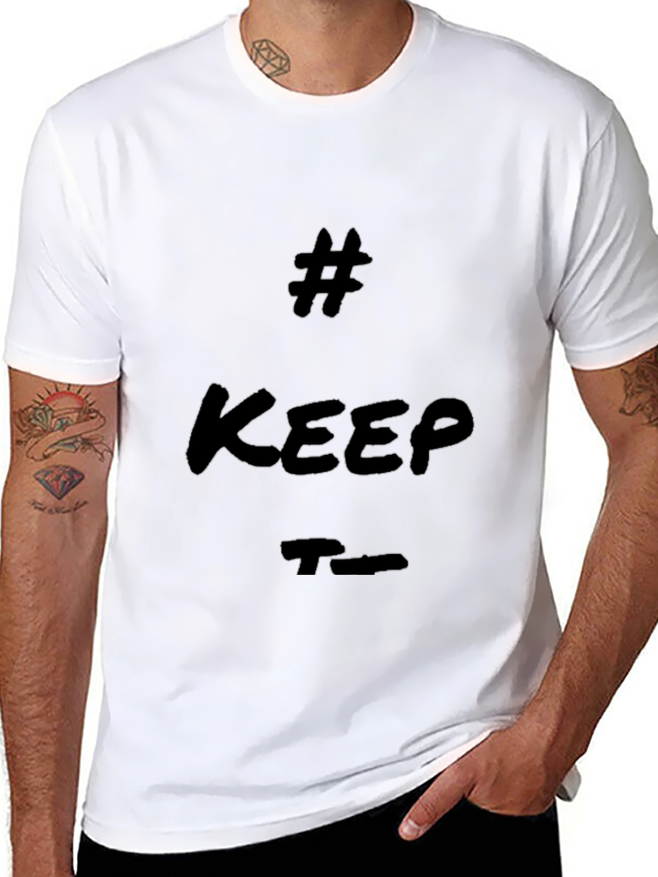 Trendy Black T-Shirt - Keep True