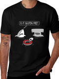 Gluten Free Shark Humor Graphic Tee