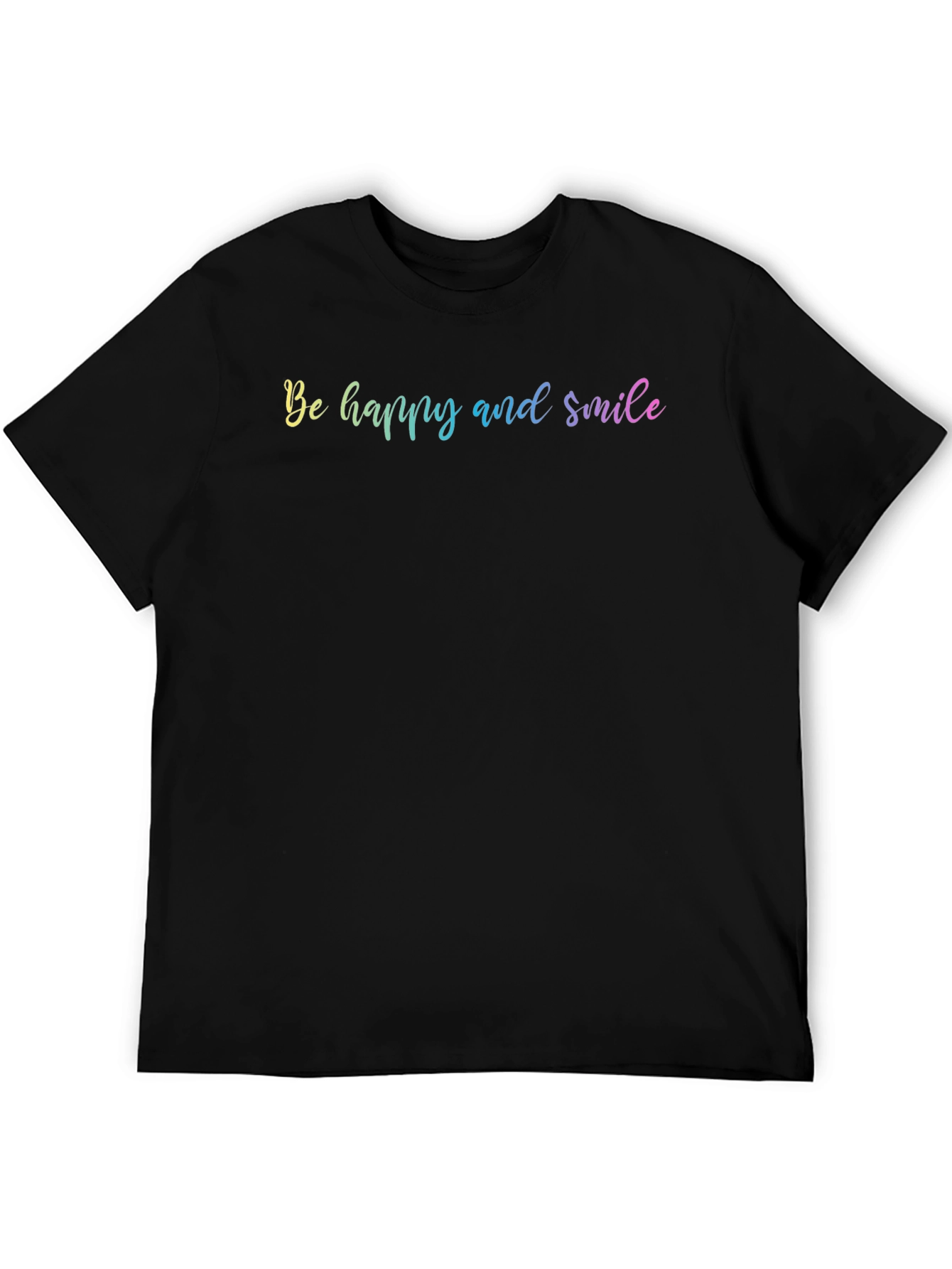 Be Happy and Smile Graphic T-Shirt