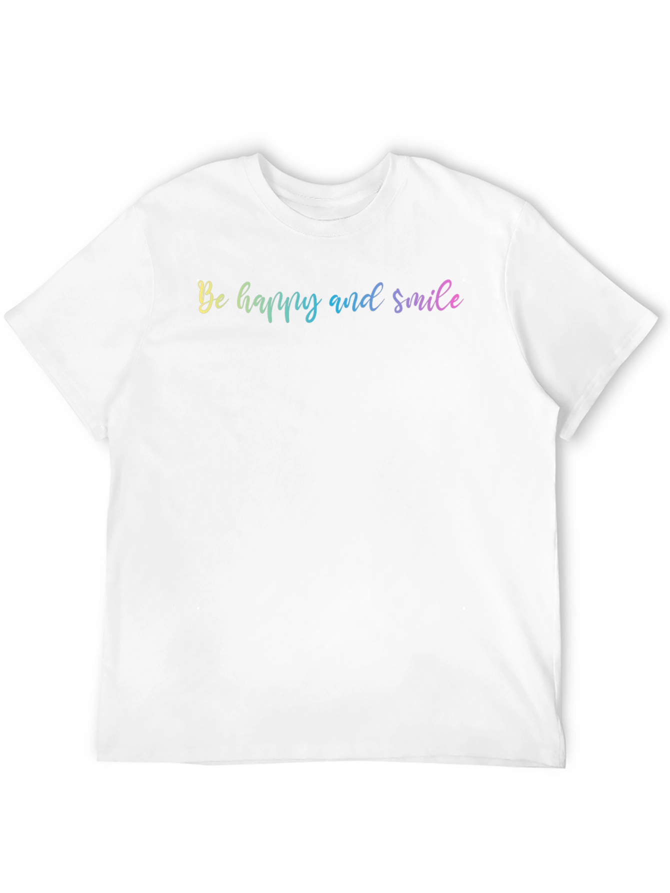 Be Happy and Smile Graphic T-Shirt