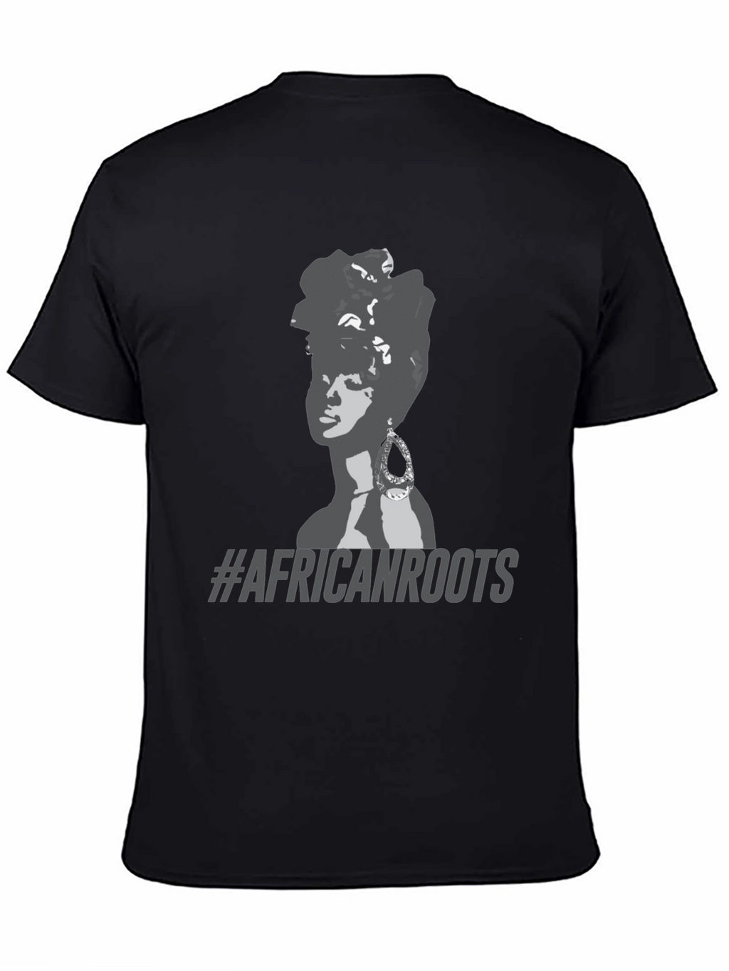 African Roots Graphic T-Shirt - Black