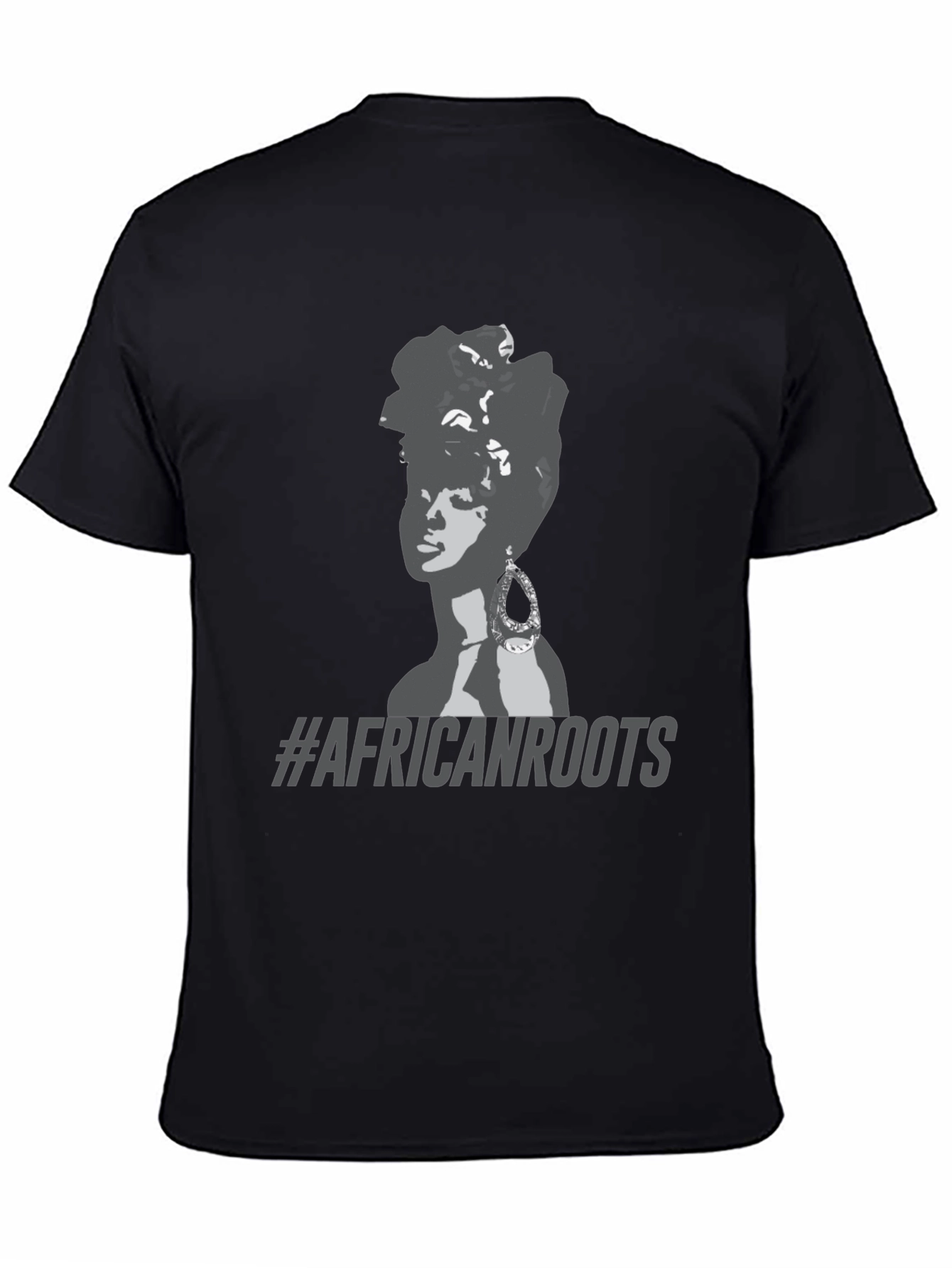 African Roots Graphic T-Shirt - Black