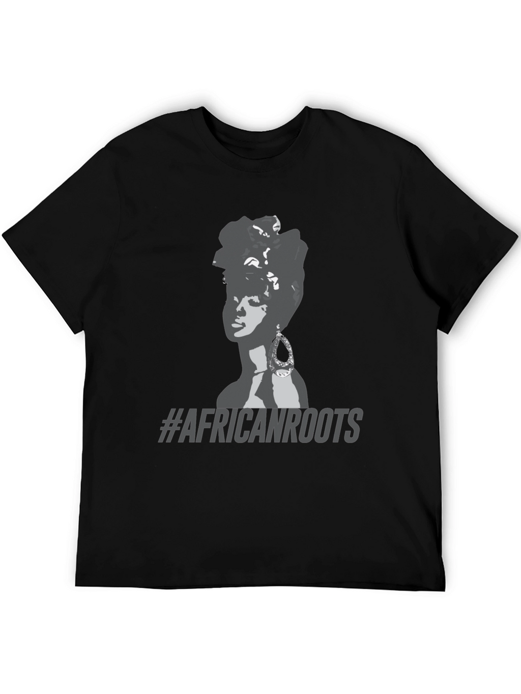 African Roots Graphic T-Shirt - Black