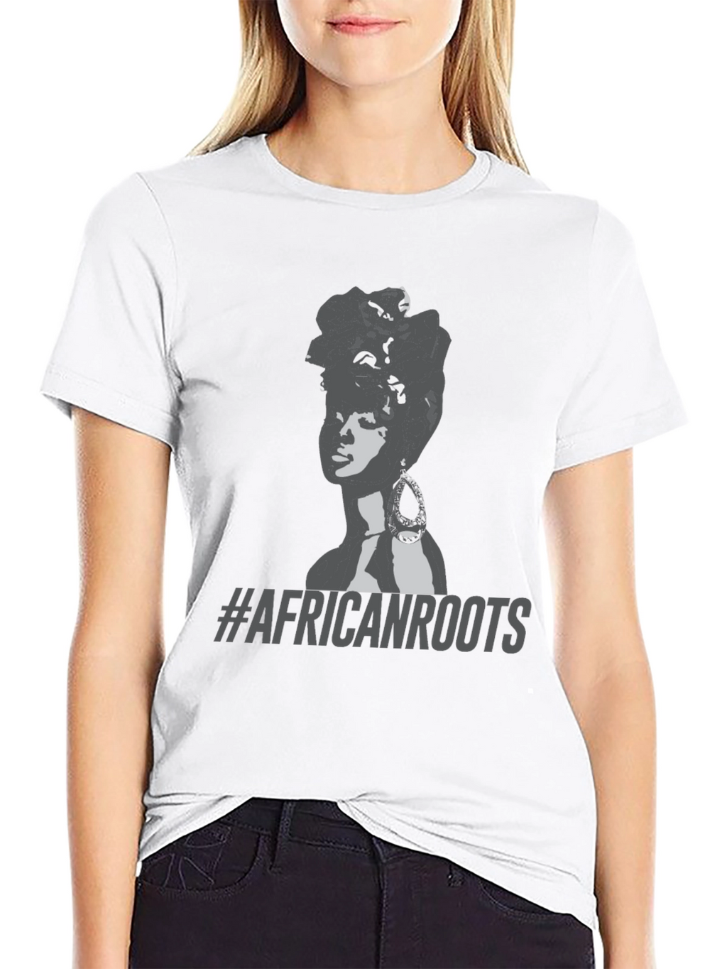 African Roots Graphic T-Shirt - Black