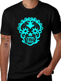 Sugar Skull Graphic Tee - Black Cotton T-Shirt