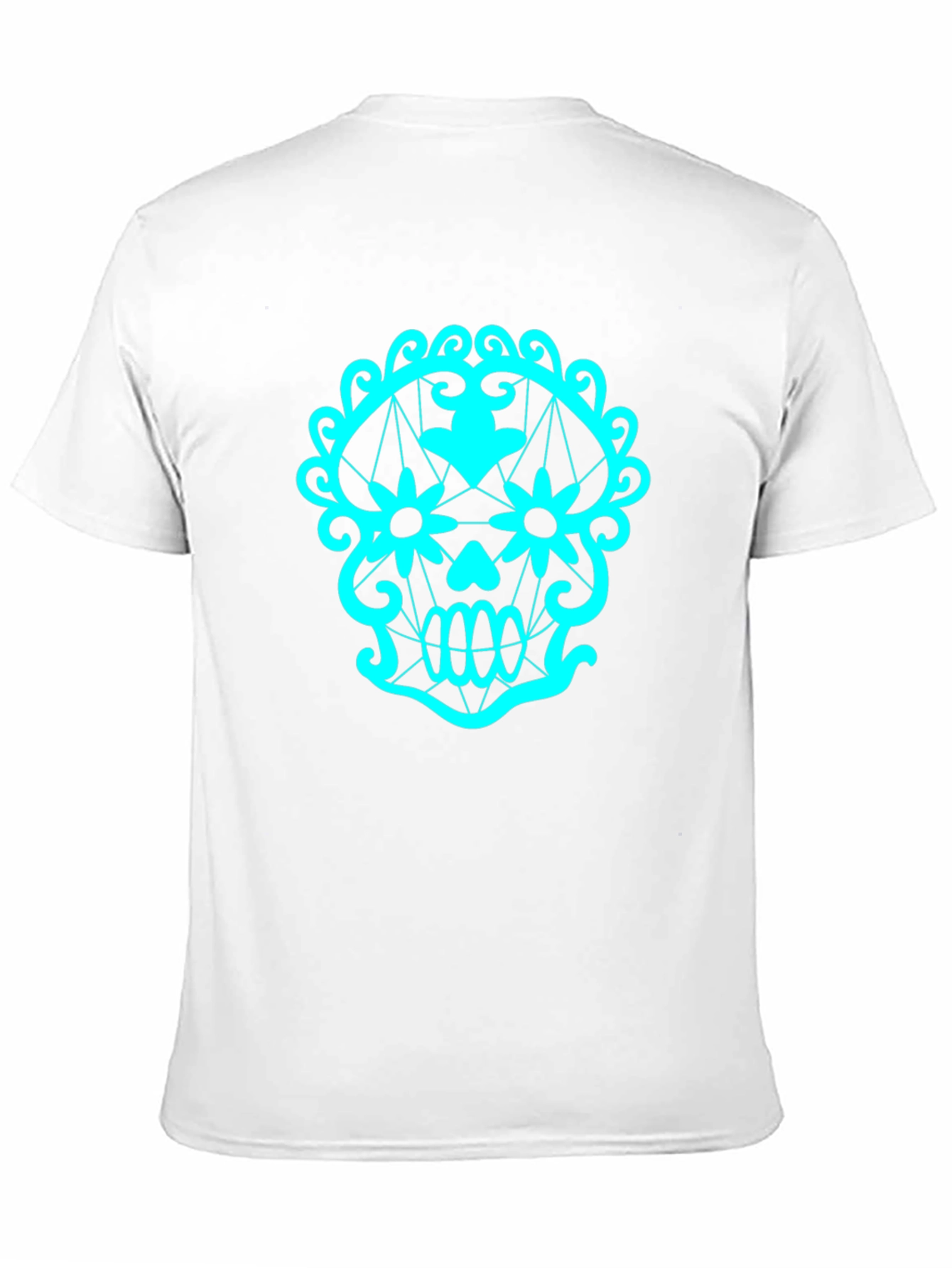Sugar Skull Graphic Tee - Black Cotton T-Shirt