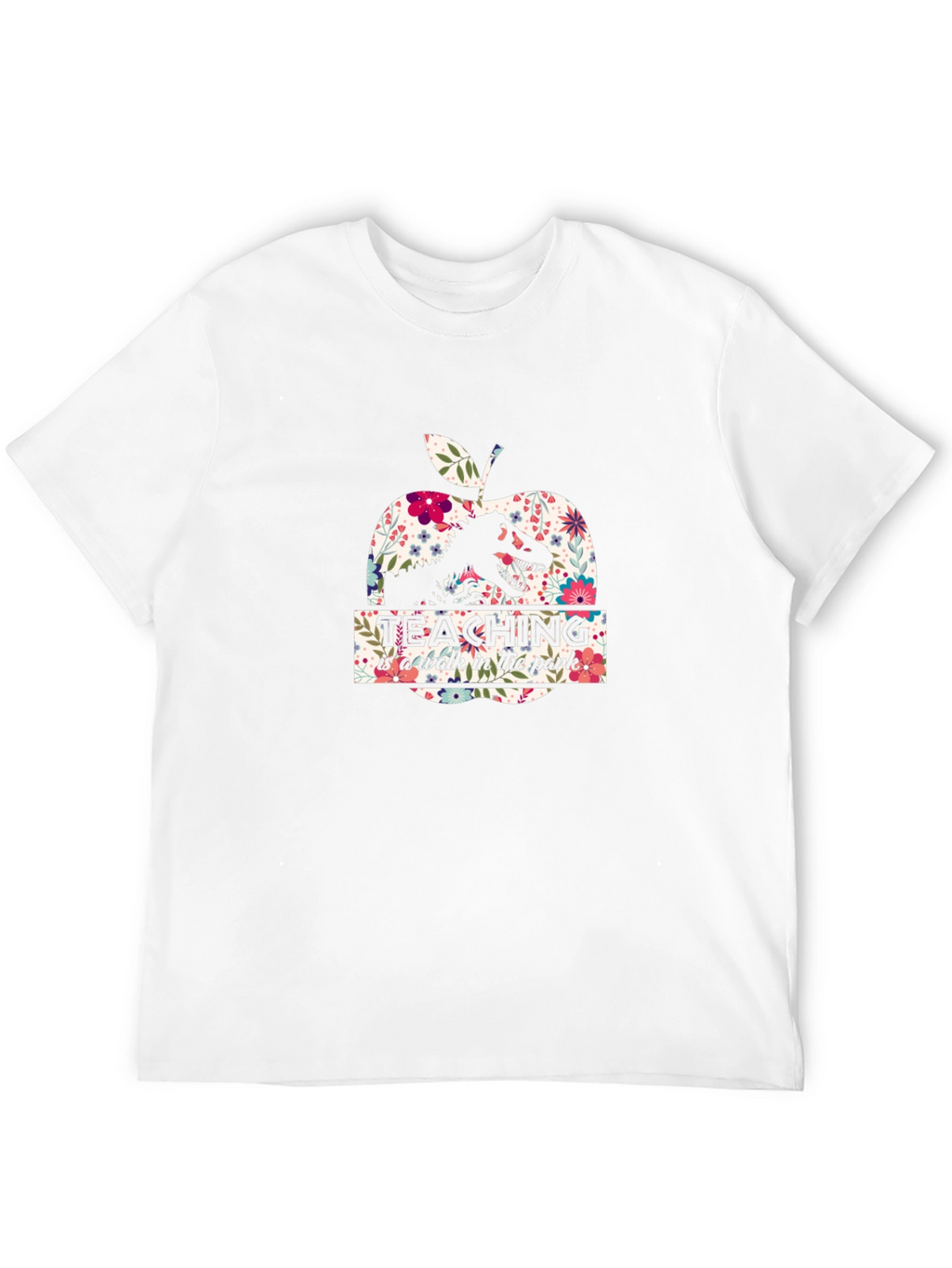 Dinosaur Apple Teacher T-Shirt