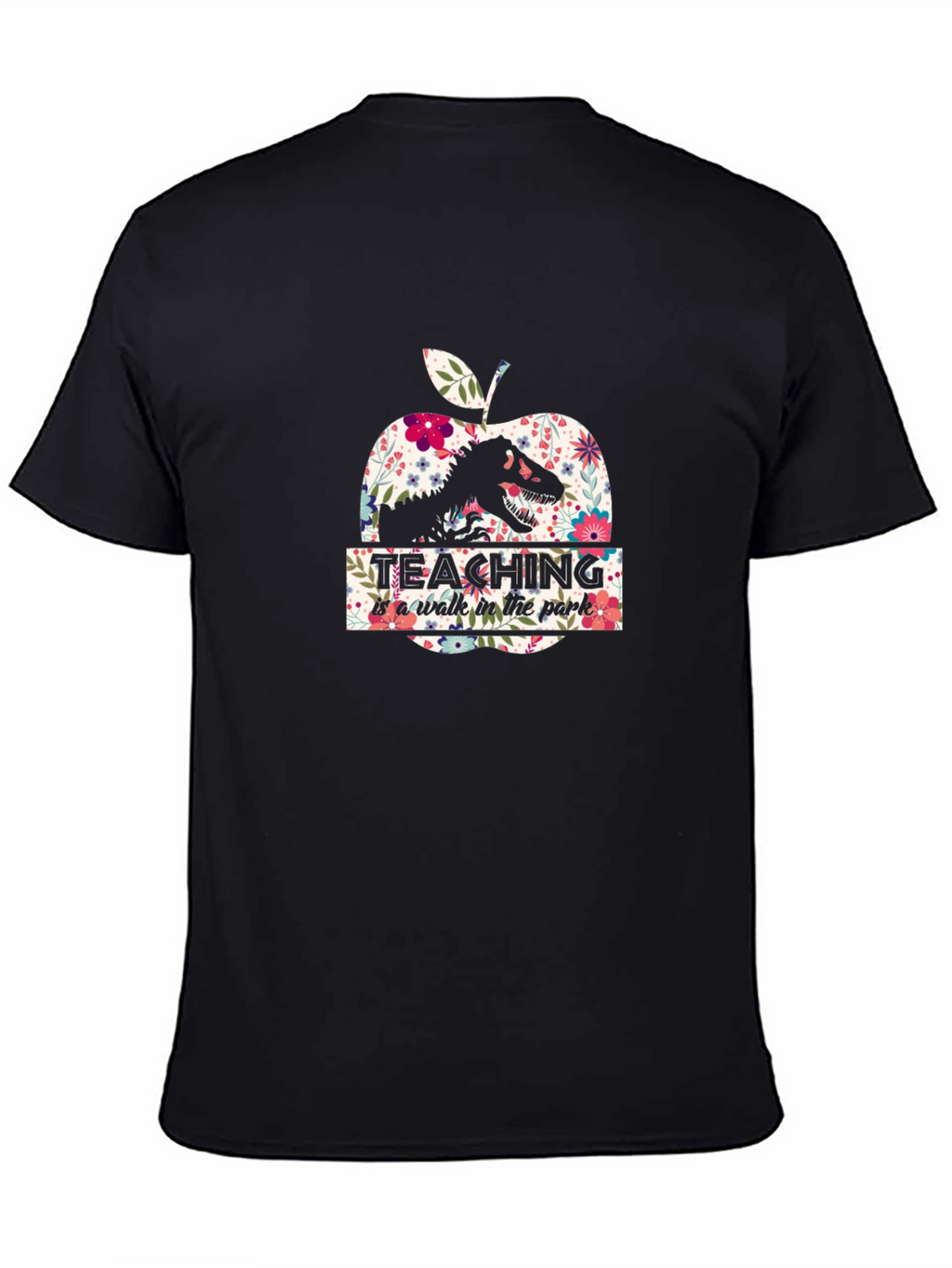 Dinosaur Apple Teacher T-Shirt