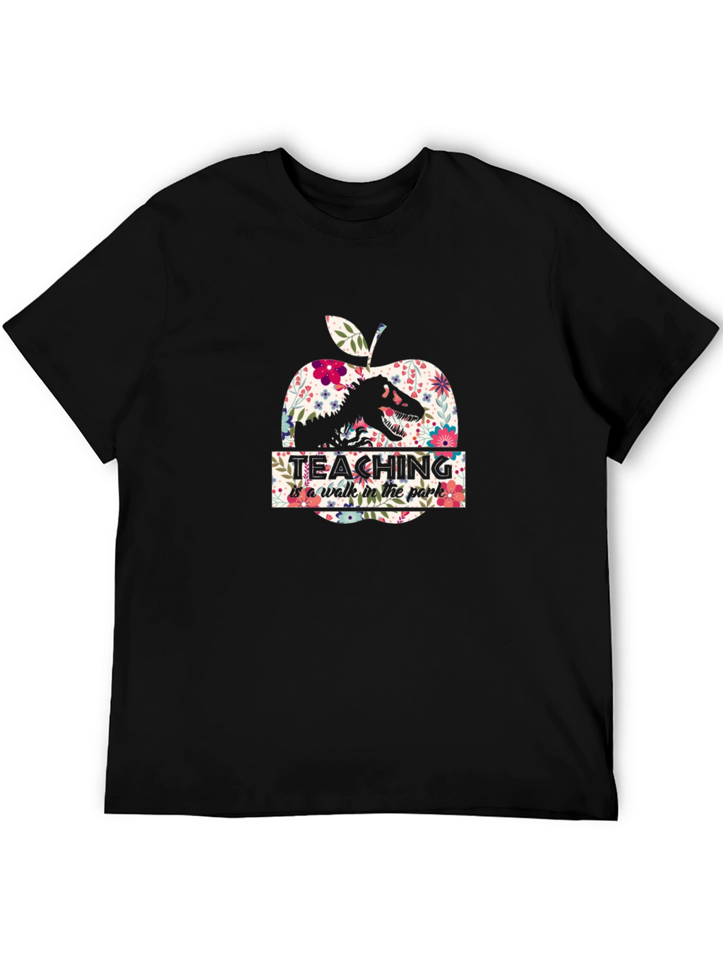 Dinosaur Apple Teacher T-Shirt