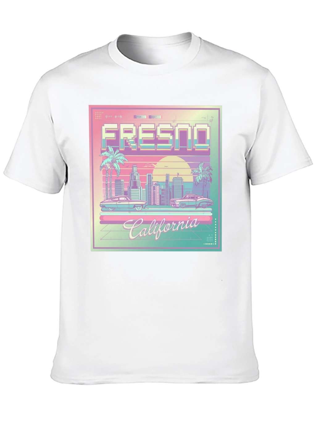 Fresno California Retro Graphic T-Shirt