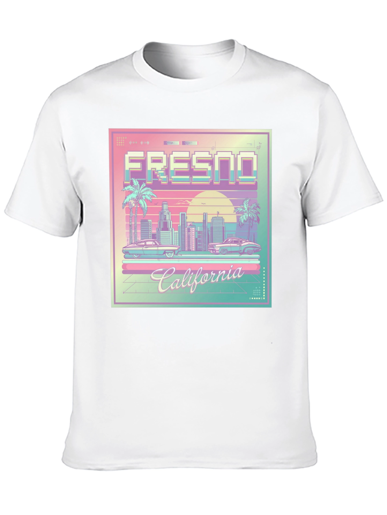 Fresno California Retro Graphic T-Shirt