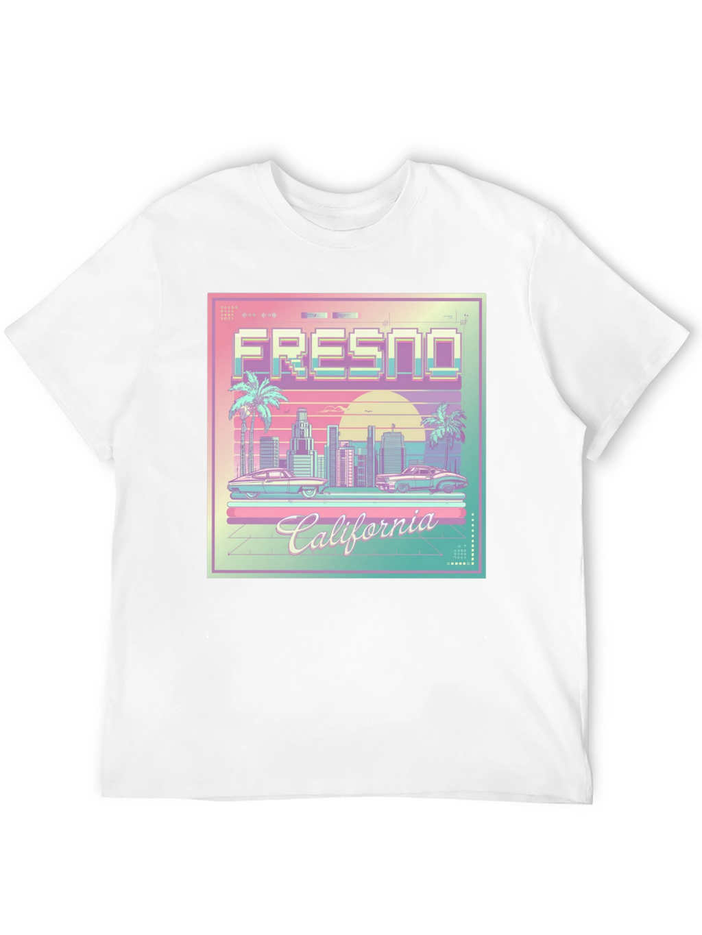Fresno California Retro Graphic T-Shirt