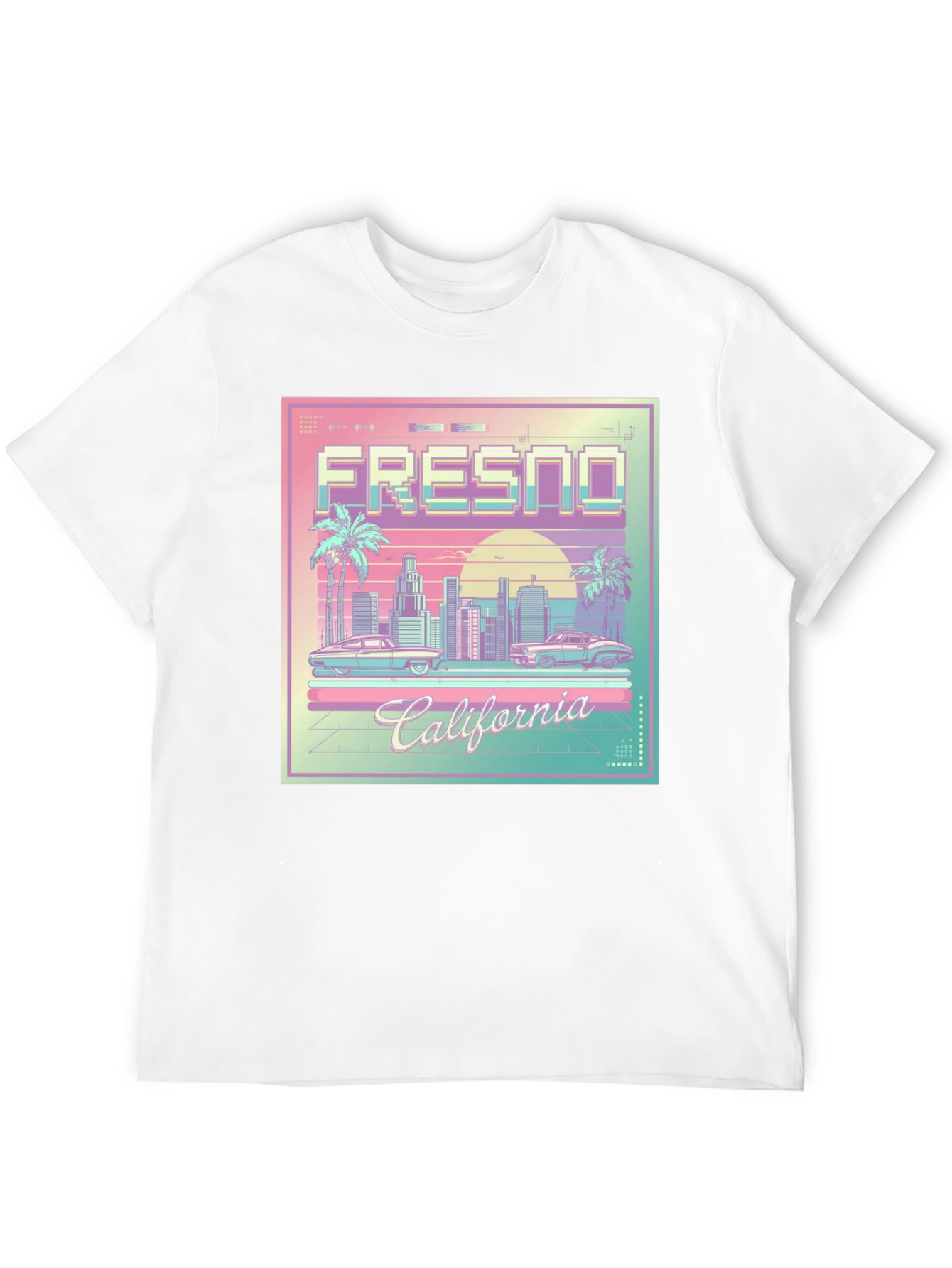 Fresno California Retro Graphic T-Shirt