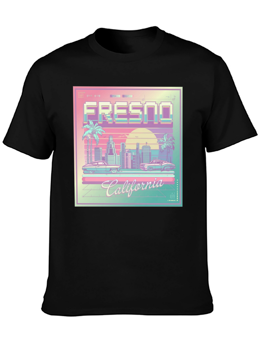 Fresno California Retro Graphic T-Shirt