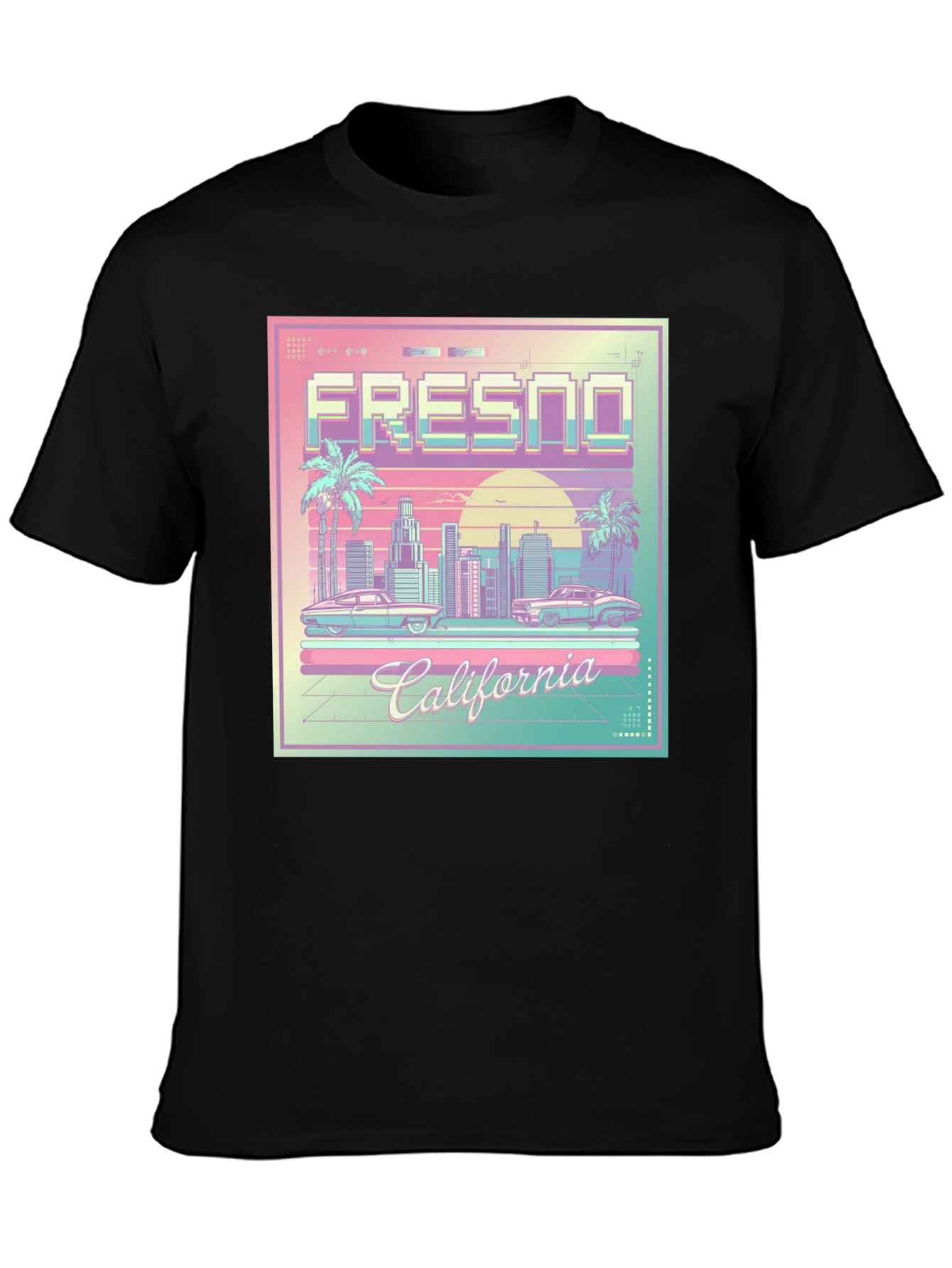 Fresno California Retro Graphic T-Shirt