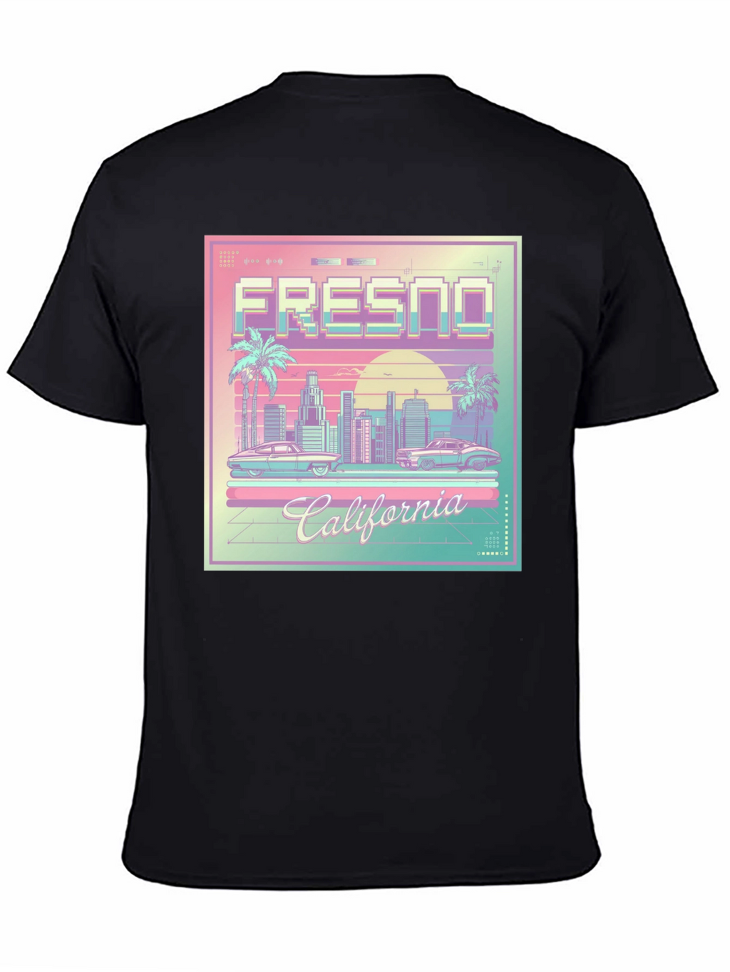 Fresno California Retro Graphic T-Shirt