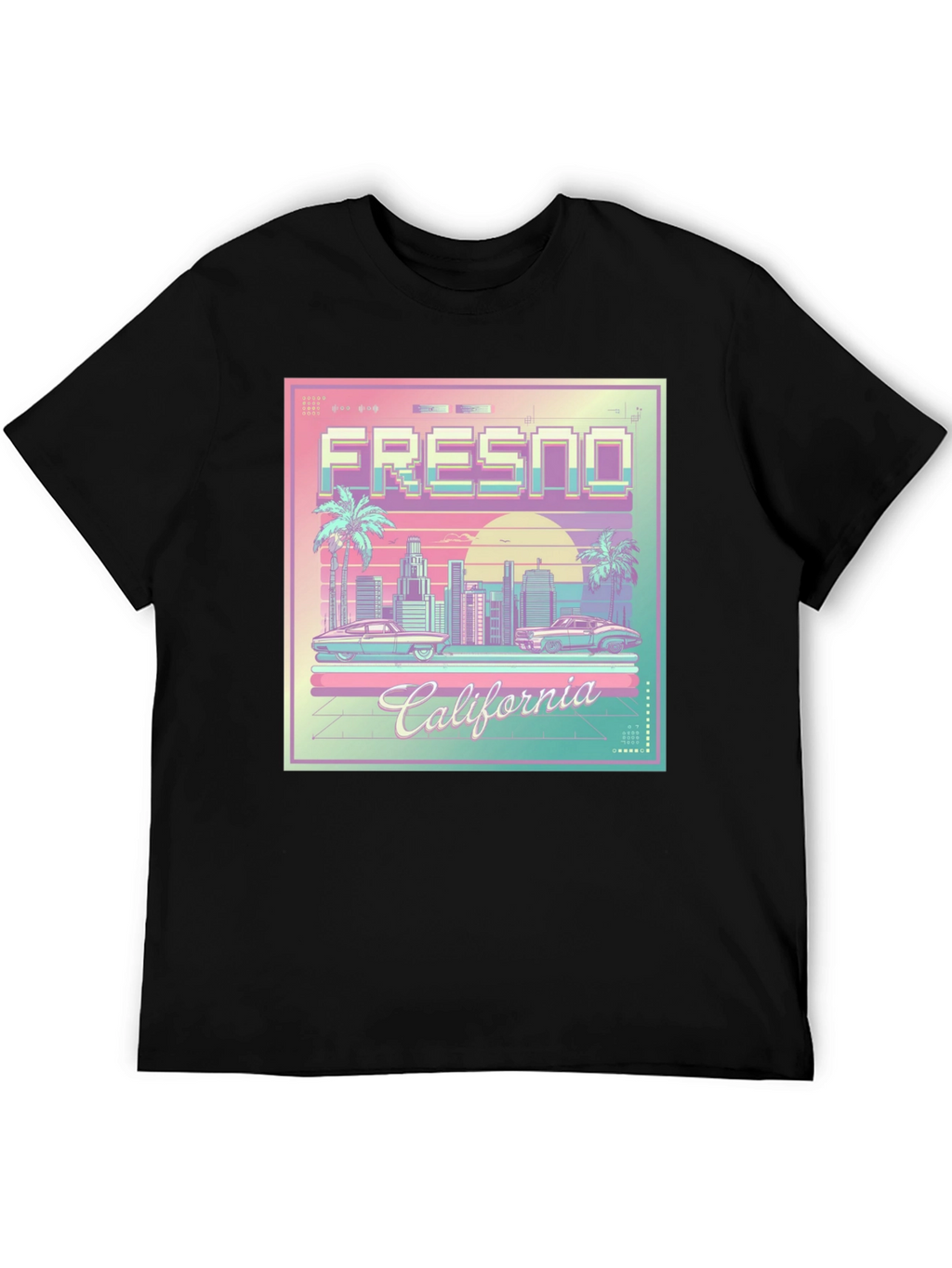 Fresno California Retro Graphic T-Shirt