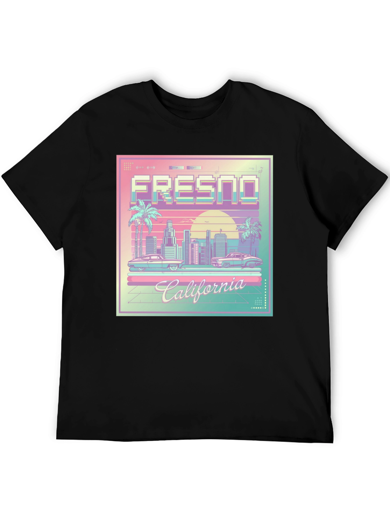 Fresno California Retro Graphic T-Shirt