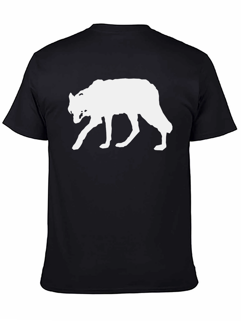 Wolf Silhouette Graphic Tee - Black