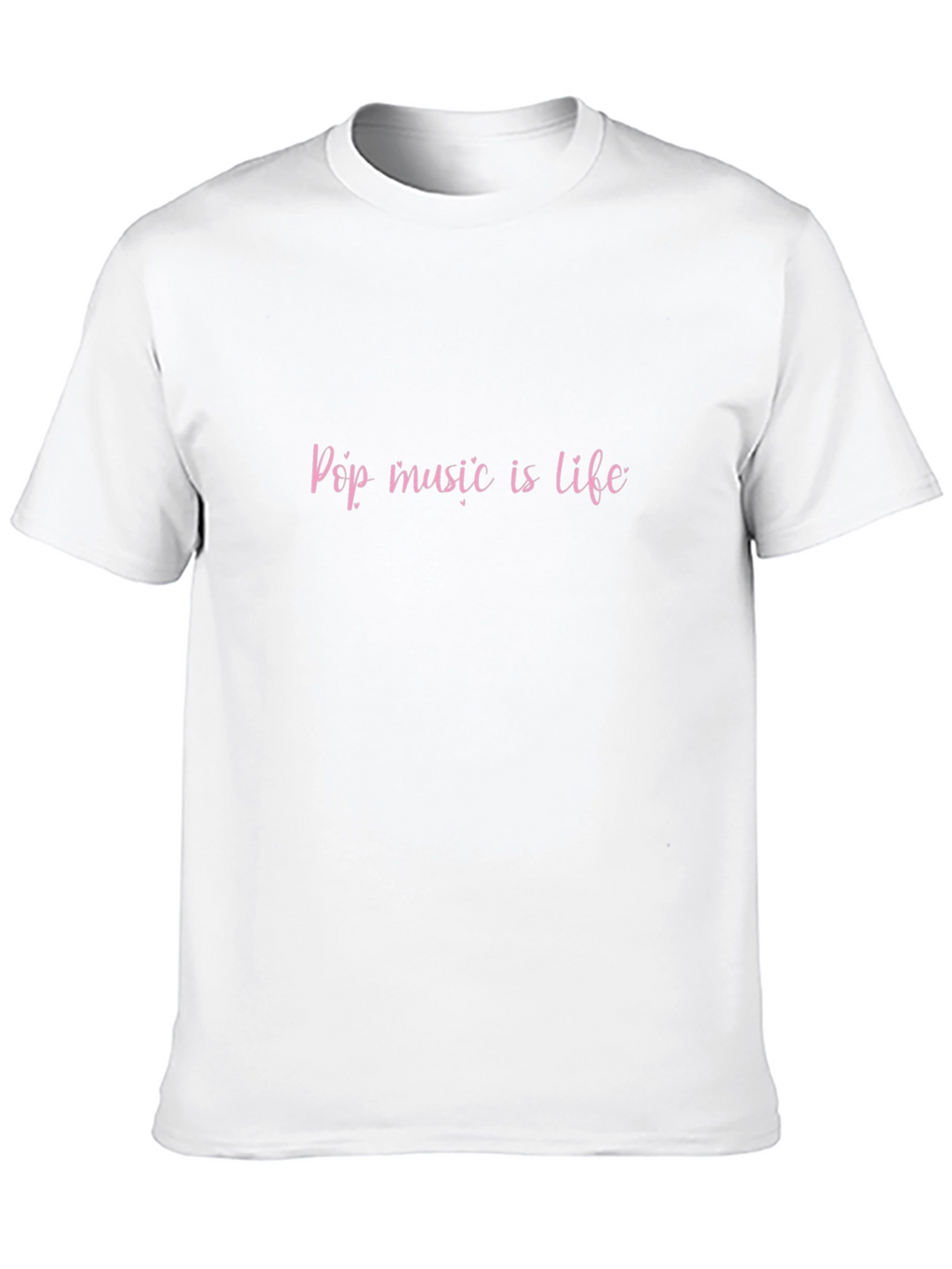 Pop Music is Life Black T-Shirt