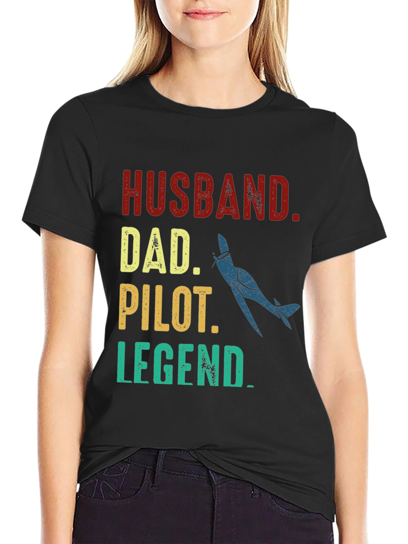 Husband Dad Pilot Legend T-Shirt