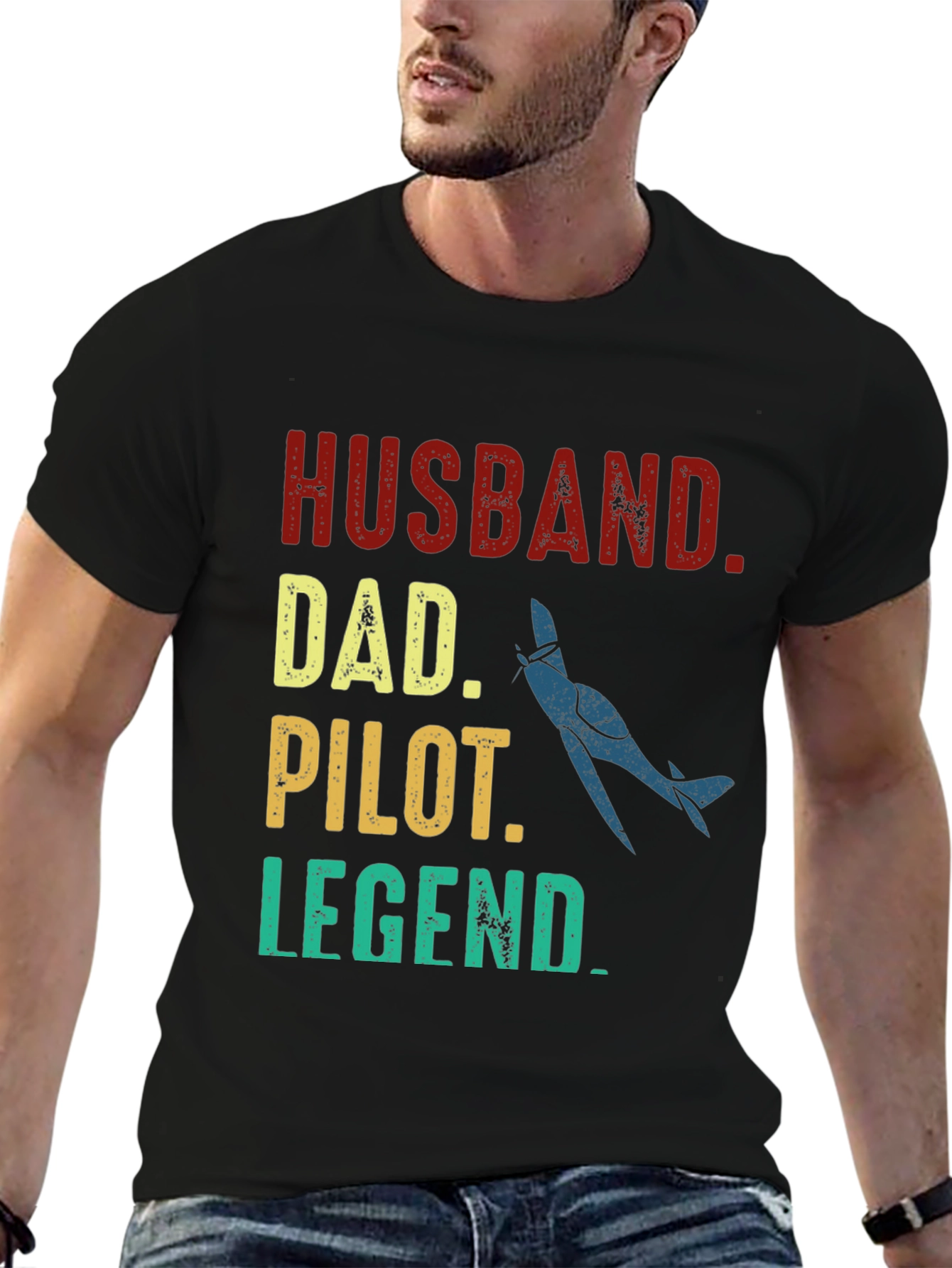 Husband Dad Pilot Legend T-Shirt