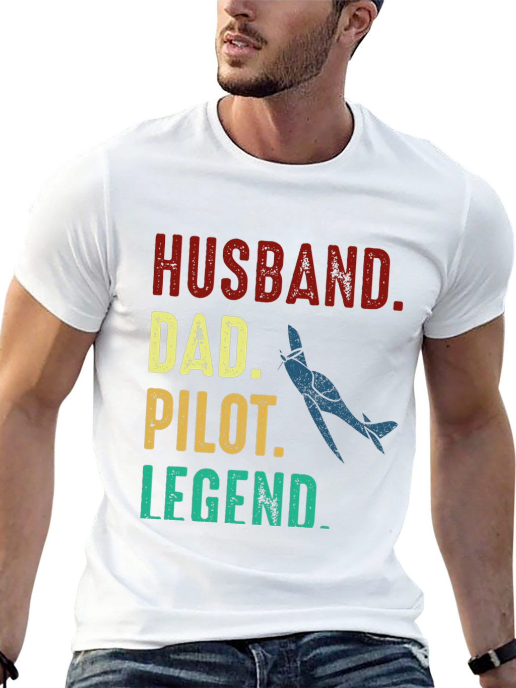 Husband Dad Pilot Legend T-Shirt