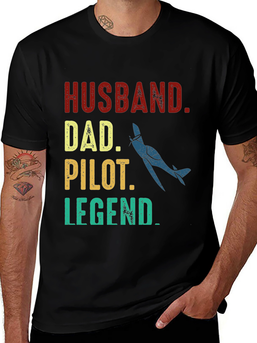 Husband Dad Pilot Legend T-Shirt