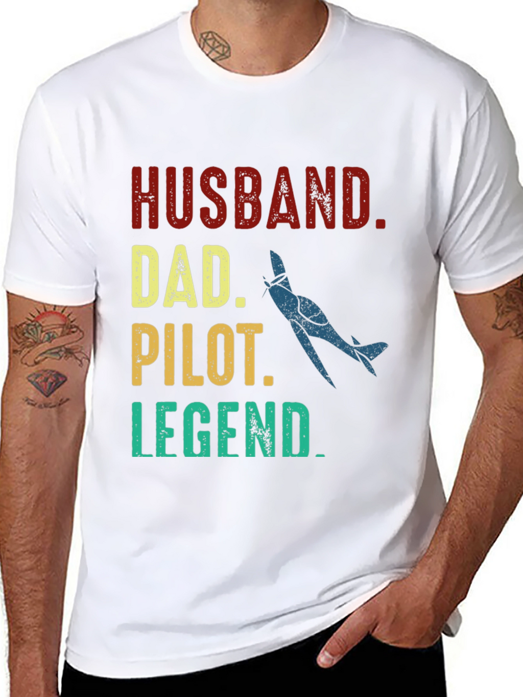 Husband Dad Pilot Legend T-Shirt