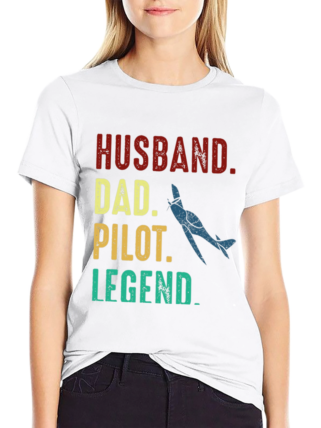 Husband Dad Pilot Legend T-Shirt