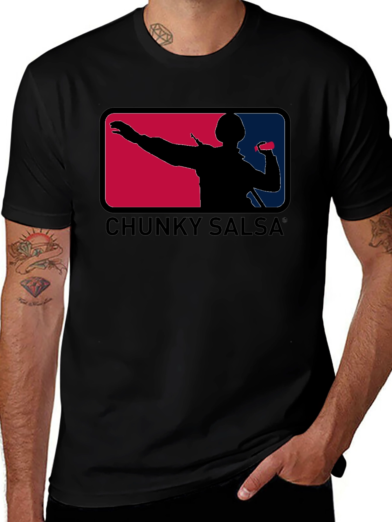 Chunky Salsa Graphic T-Shirt - Baseball Inspired Design