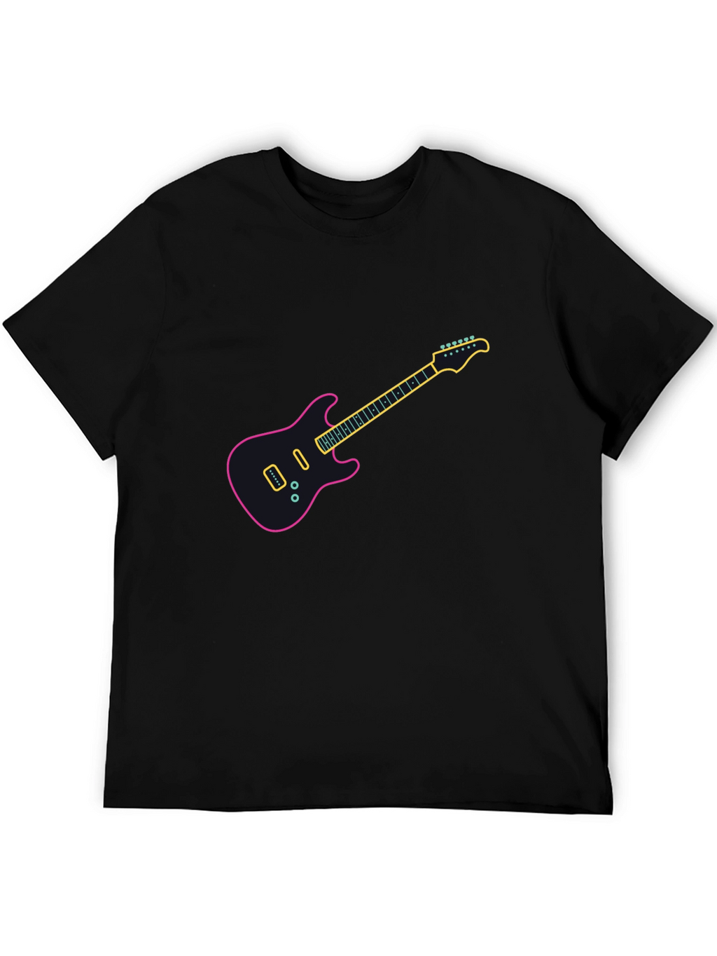 Electric Guitar Graphic T-Shirt - Trendy Music Lover Tee