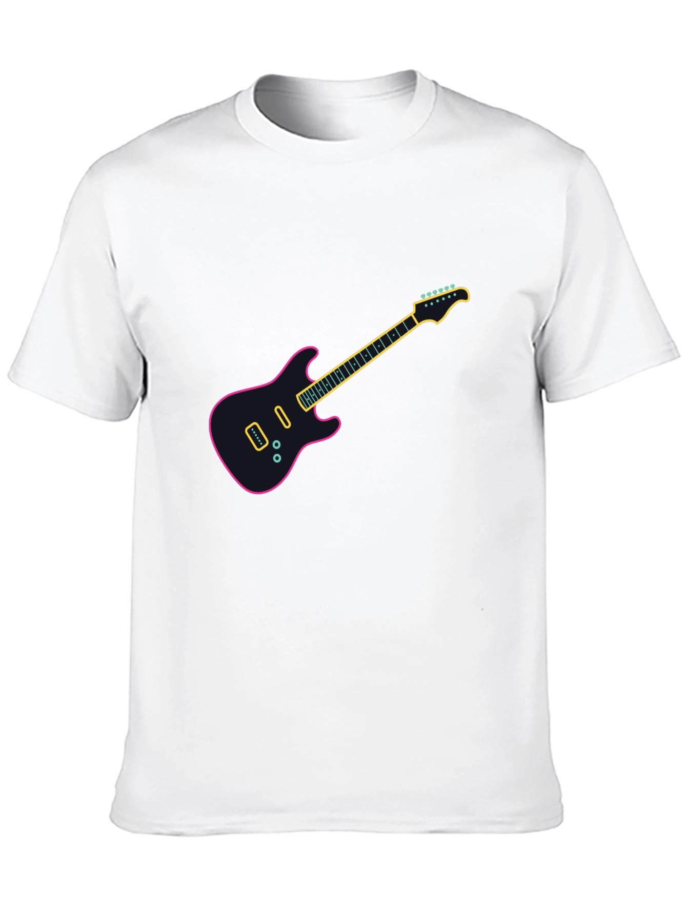 Electric Guitar Graphic T-Shirt - Trendy Music Lover Tee