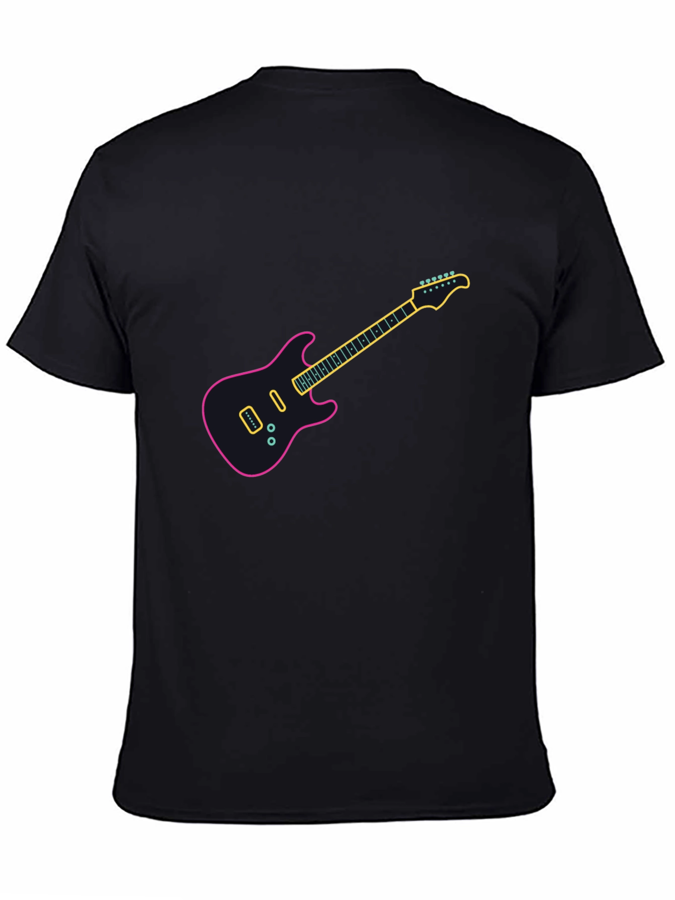 Electric Guitar Graphic T-Shirt - Trendy Music Lover Tee
