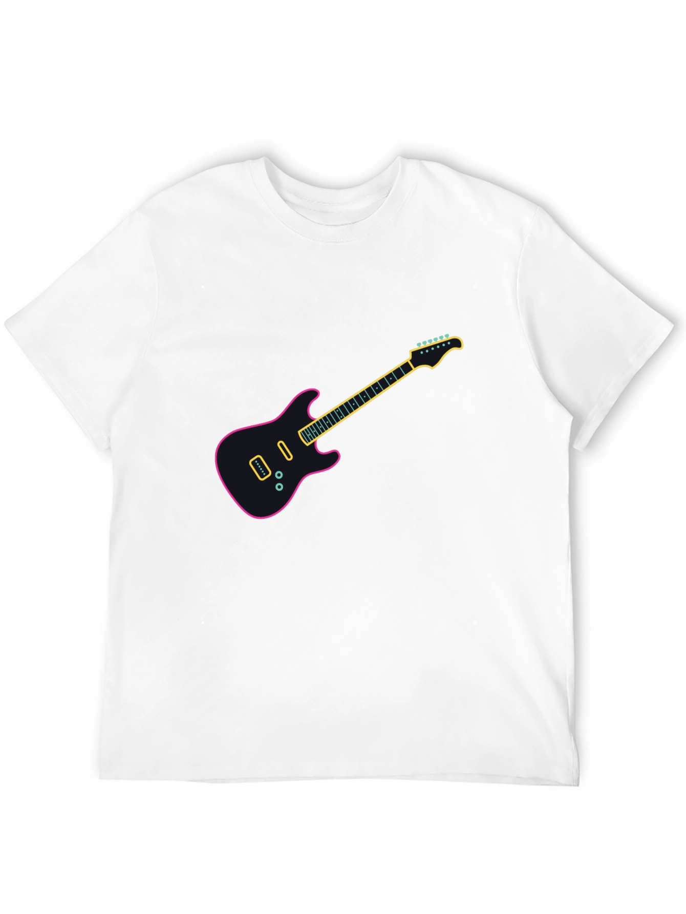 Electric Guitar Graphic T-Shirt - Trendy Music Lover Tee