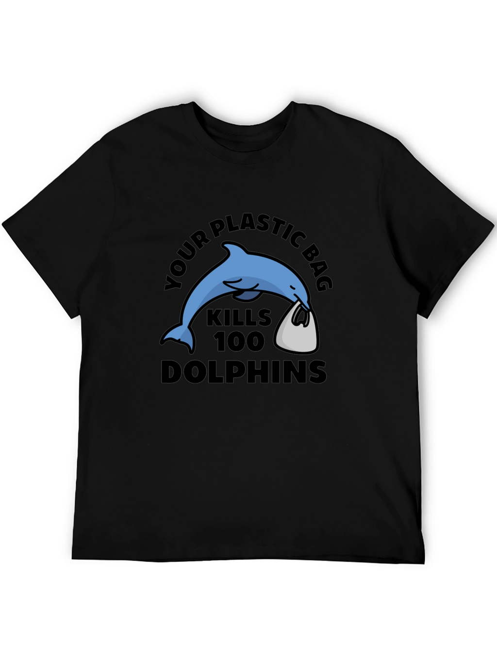 Eco-Friendly Dolphin Graphic T-Shirt