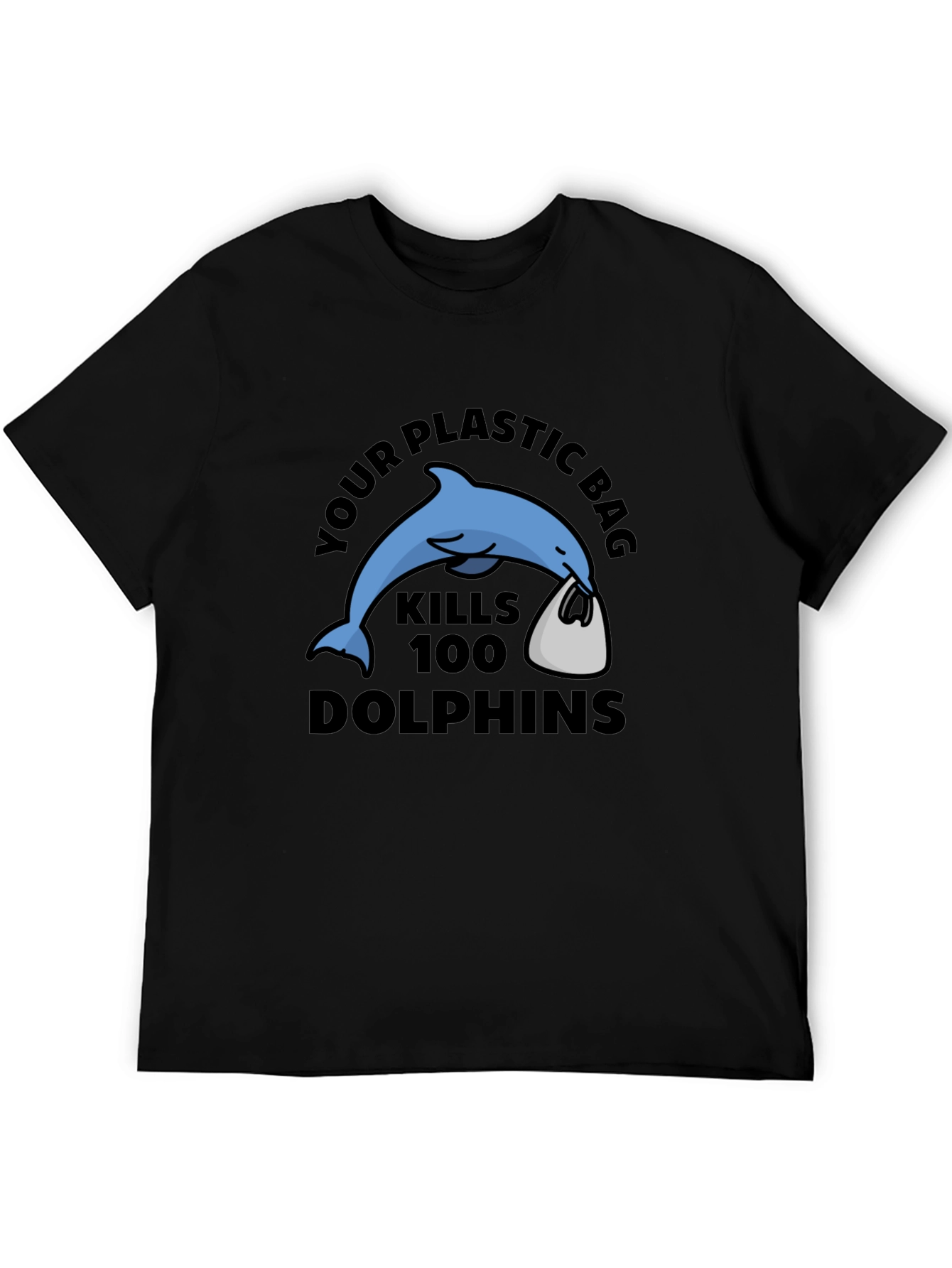 Eco-Friendly Dolphin Graphic T-Shirt