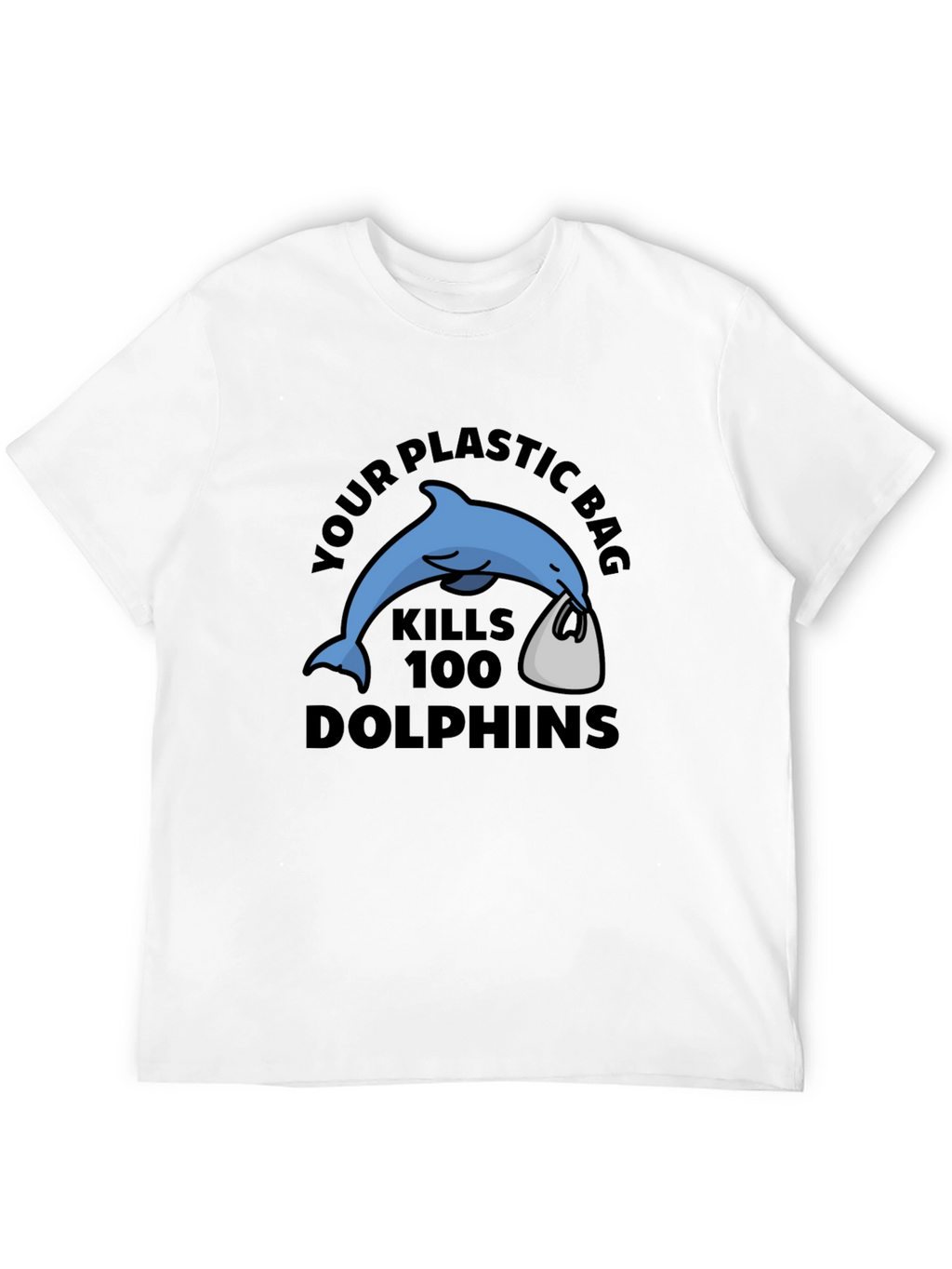 Eco-Friendly Dolphin Graphic T-Shirt
