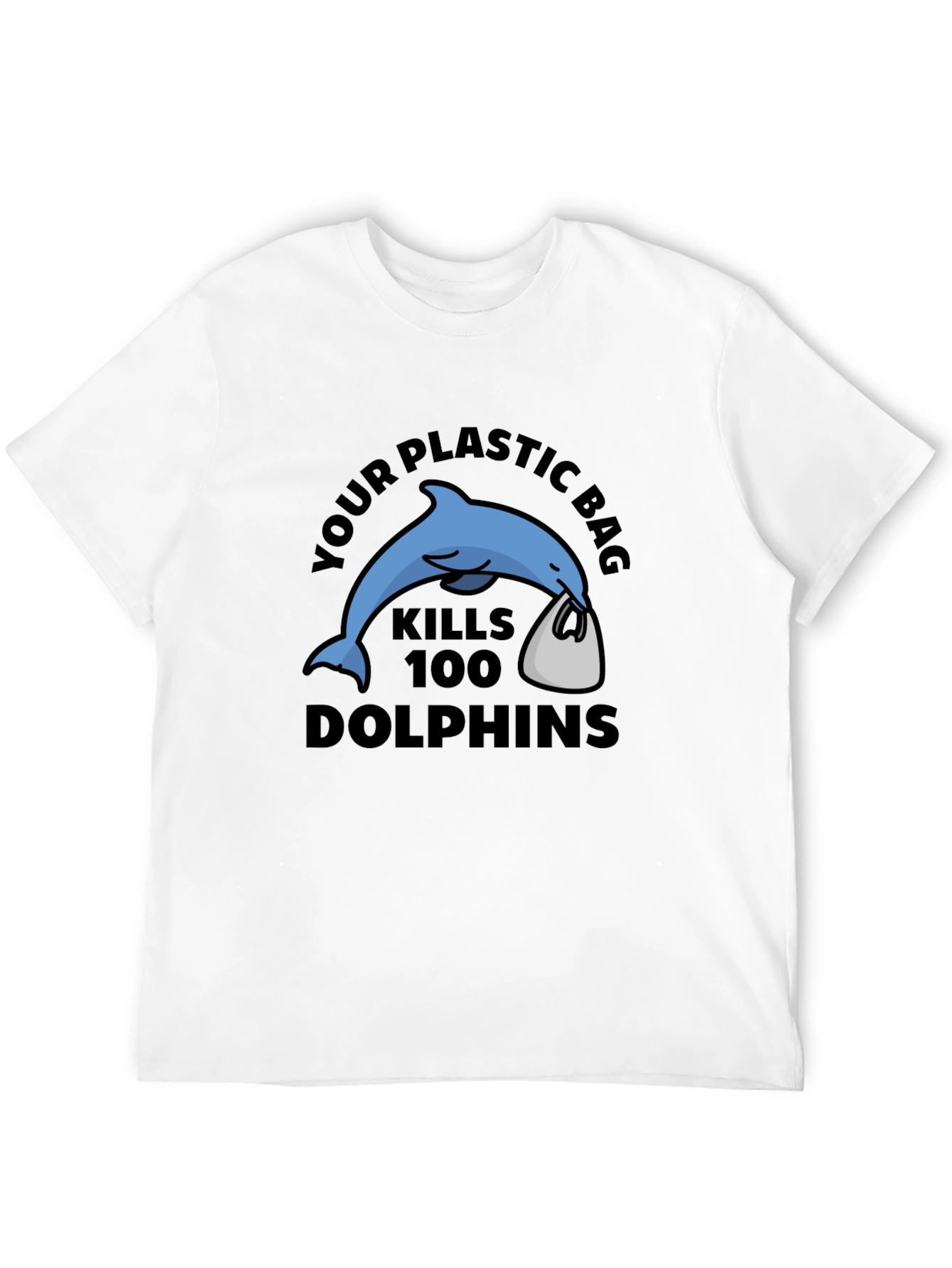 Eco-Friendly Dolphin Graphic T-Shirt