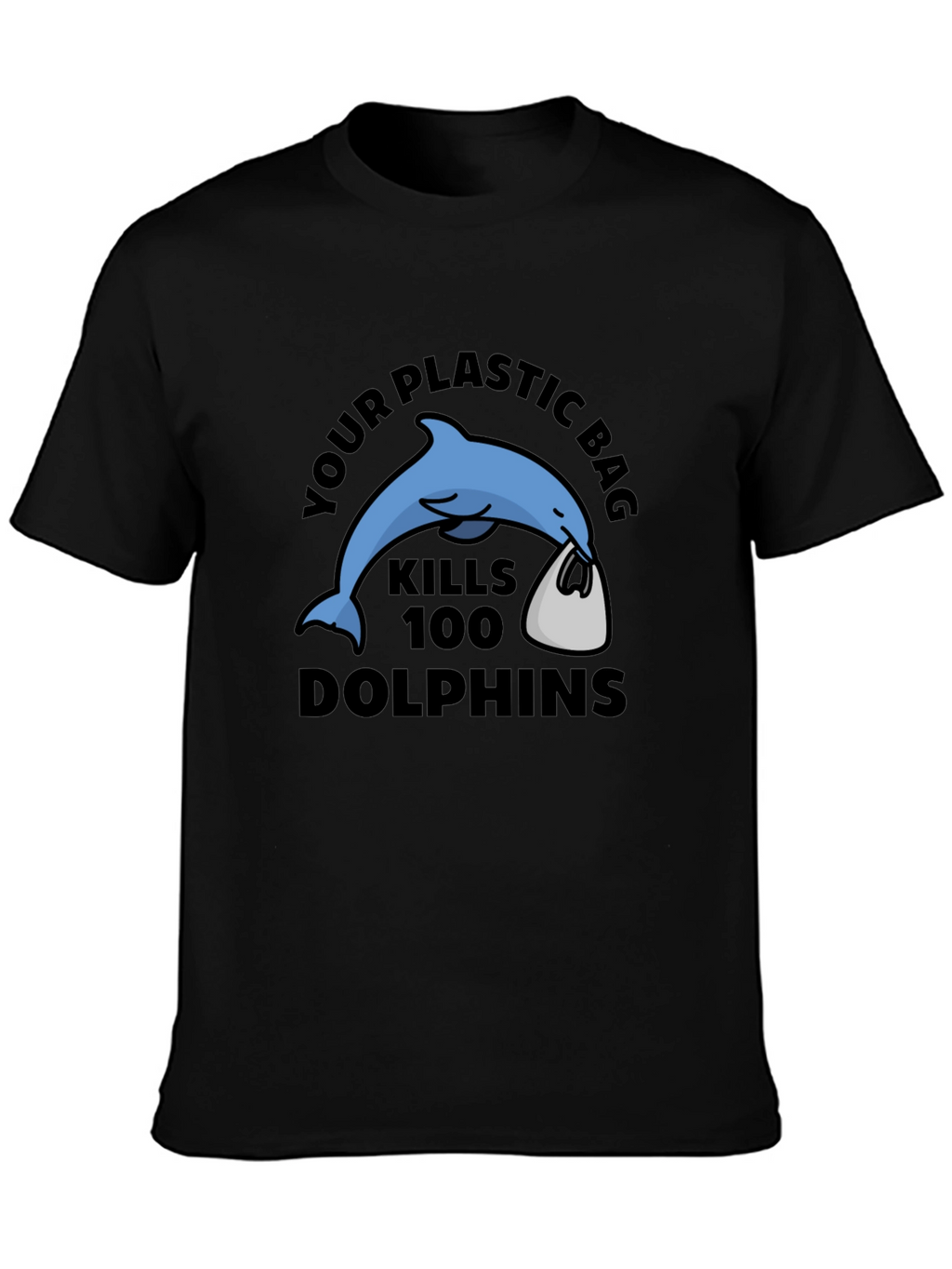 Eco-Friendly Dolphin Graphic T-Shirt
