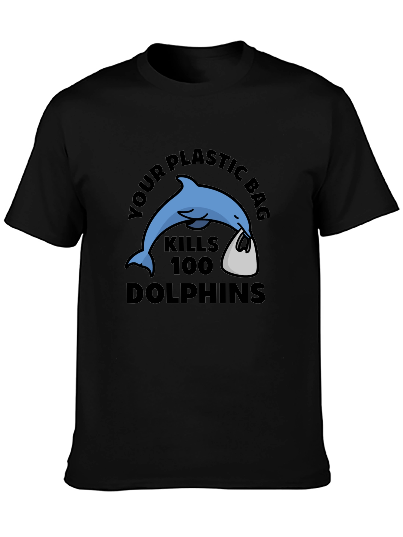 Eco-Friendly Dolphin Graphic T-Shirt