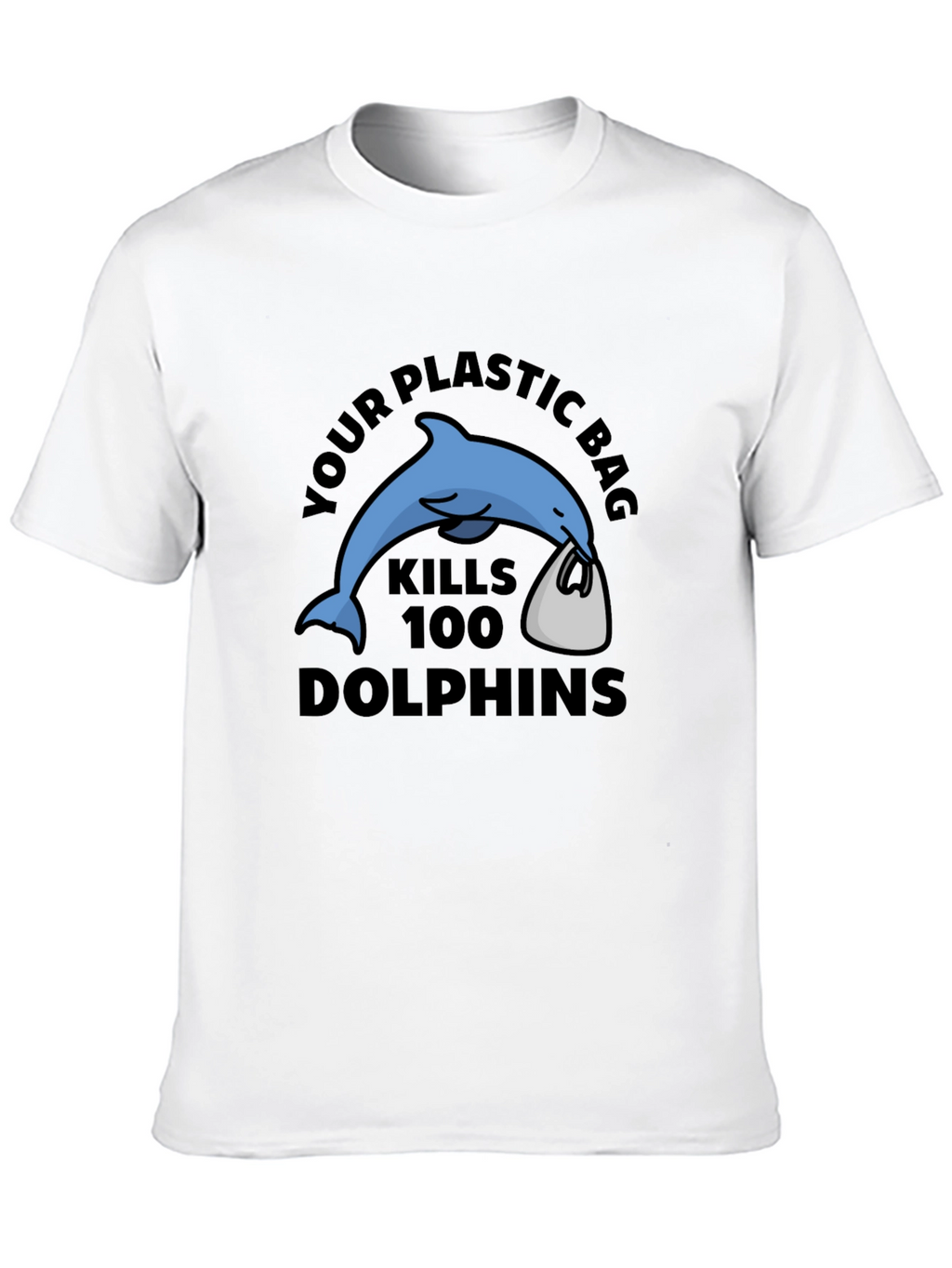 Eco-Friendly Dolphin Graphic T-Shirt