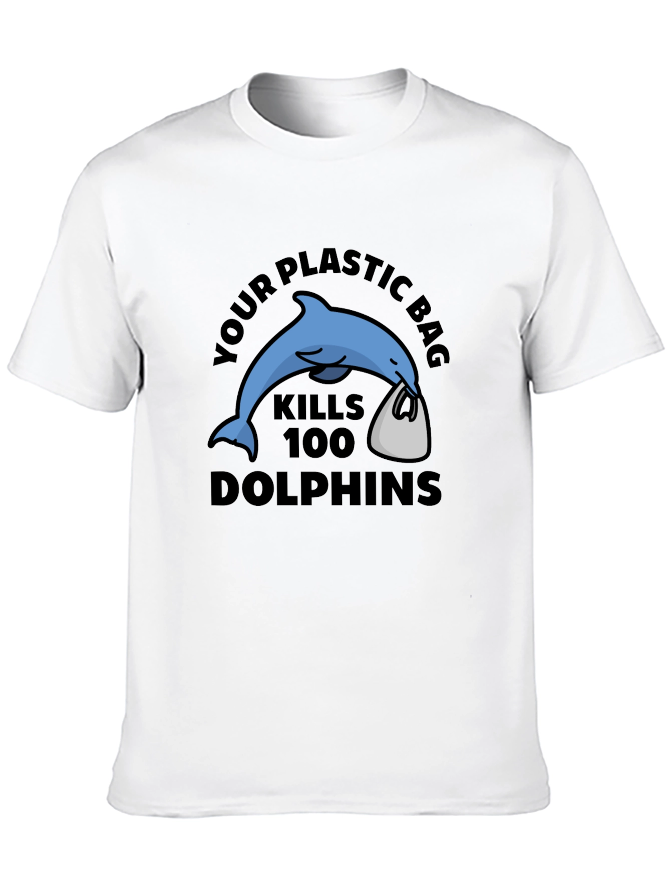 Eco-Friendly Dolphin Graphic T-Shirt